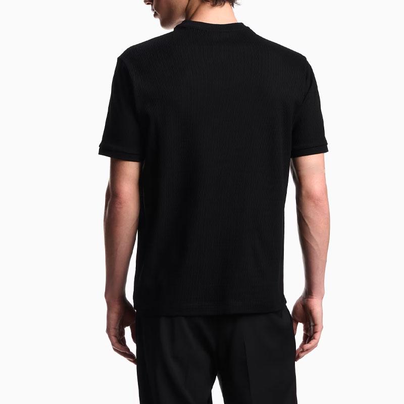 Emporio Armani Asv jersey T-shirt with vertical jacquard motif EM003468-AF19393-UC001