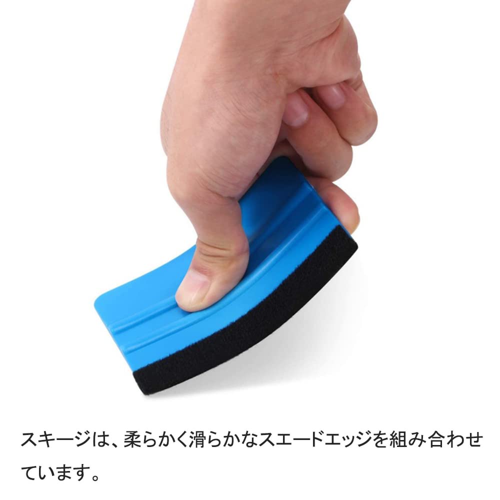 YFFSFDC Набор из 3-х фетровых ракелей, 3 цвета, набор из 3 предметов, шпатель, фетр, автоматическая обертка, пленка, наклеивание, набор строительных инструментов, вспомогательные средства для наклеивания