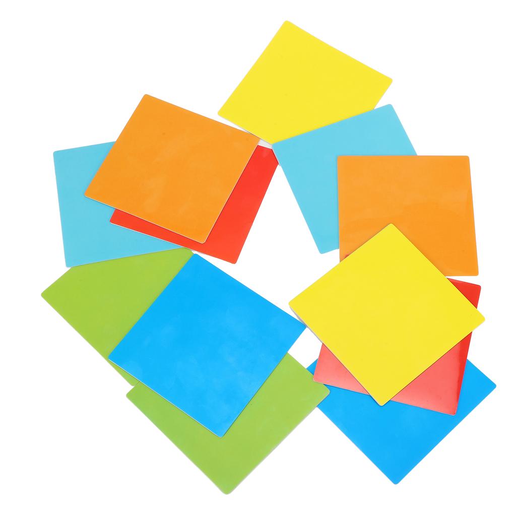 12pcs Dry Erase Sticker Colorful Waterproof Reusable Whiteboard Stick Note with Marker for Wall