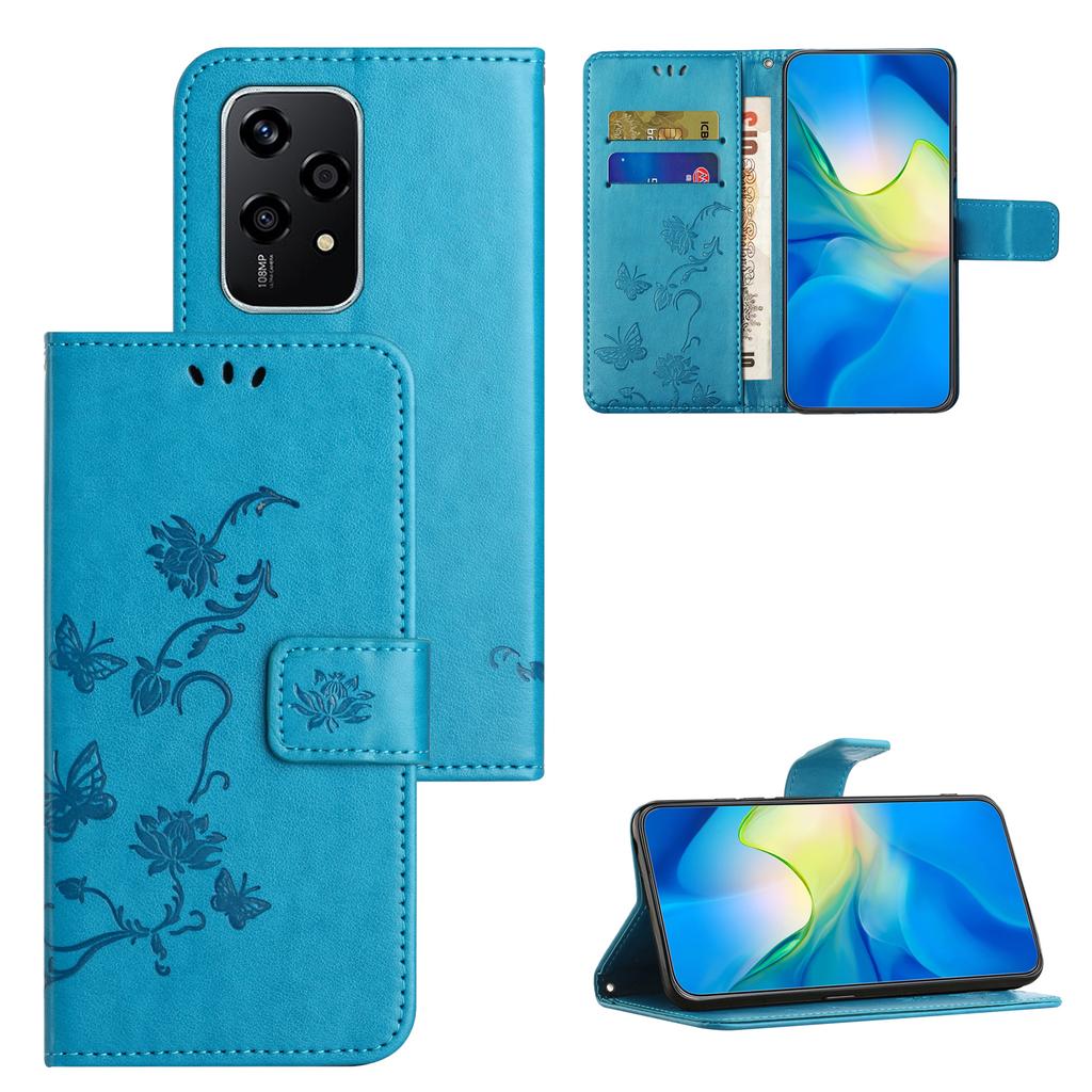 For Honor 200 Lite Case Butterfly Flower Leather Wallet Book Stand Phone Cover