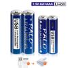 PALO 1.5V AA 3600mWh & 1110mWh AAA Rechargeable Battery USB Battery Rechargeable Li-ion Lithium Batteries Aa Aaa Battery
