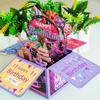 3D Pop Up Happy Birthday Greeting Card Gift Greeting Cards For Birthday With Envelope Blessing Postcard Party Gifts
