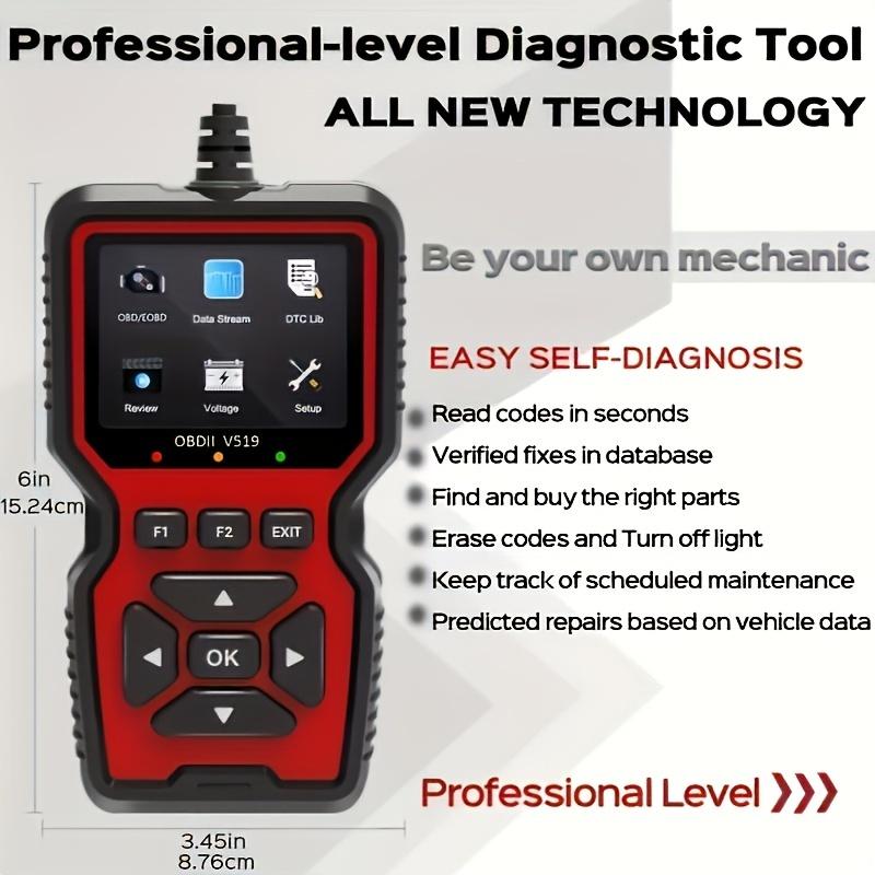 OBD2 сканер Live Data Professional Mechanic OBDII диагностический код считыватель инструмент для Check Engine Light