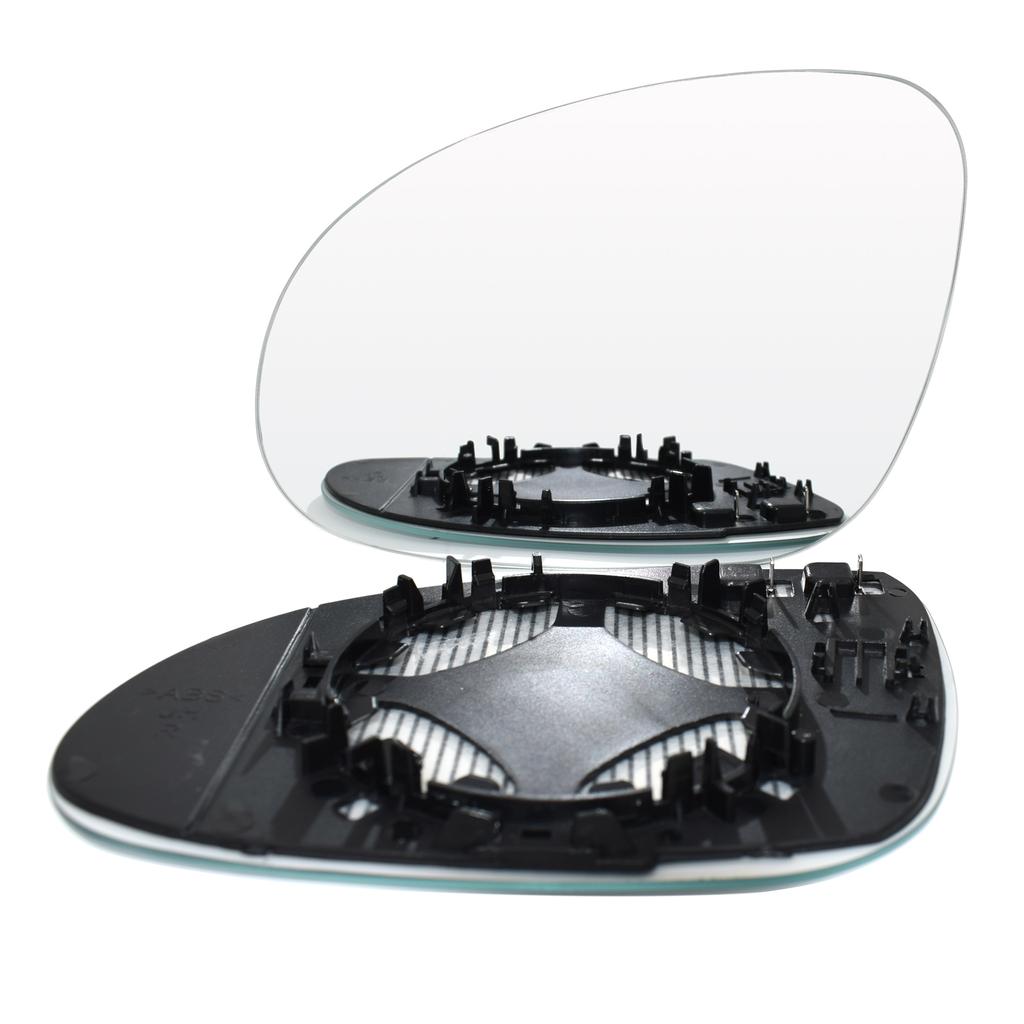 Для VW Golf 5 MK5 Jetta Passat B6 2006-2009 левая и правая дверь, боковое зеркало с подогревом, левая, правая, внешняя линза, прозрачная с пластиной