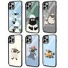 Чехол для телефона S-Shaun The S-Sheep Черный Жесткий Пластиковый Чехол для Телефона Для Iphone 17 Air 16 15 14 13 12 11 Pro Max PC TPU Чехол Ins