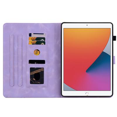 Для iPad 10.2 (2021)/(2019)/(2020) Защитный чехол Противоударный Оттиск PU кожа Обложка для планшета