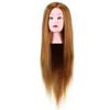 40percent Real Human Hair Mannequin Head Hairdresser Training Head Cosmetology Doll Head Blond