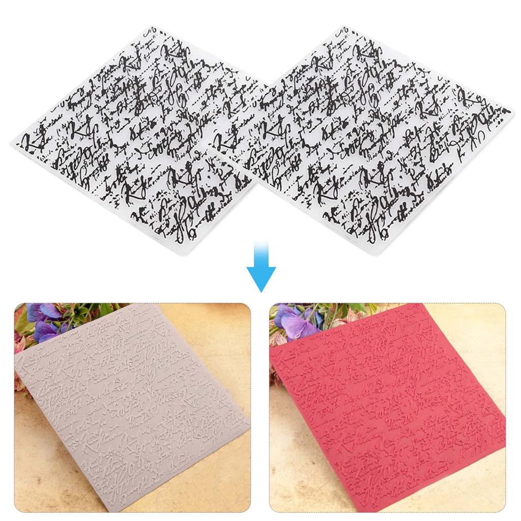 2pcs Embossing Folders Concave Convex Scrapbooking Template for Handcraft Photo Album Decoration Card DIY