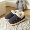 New Boys Cotton Slippers Bag Heel Platform Thermal Shoes Girls Indoor Home Shoes Fleece Outer Wear Children's Fluffy Shoes
