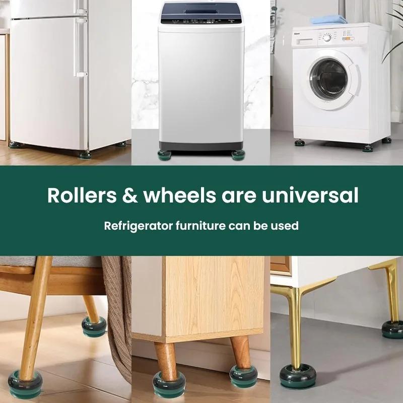 Universal Anti Vibration Pads Washing Machine Rubber Foot Mat Silent Refrigerator Furniture Pad Furniture Lifting Foot Base