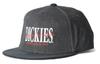 Dickies 6-Panel Baseball Cap 80681700 (JP, Alphabet, Free Size, 80: Black Denim)