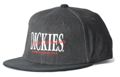 Бейсболка Dickies с 6 панелями 80681700 (Япония, Алфавит, Свободный размер, 80: Черный Деним)