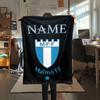 Custom Name,Malmo Printed Flannel Blanket, soft throw for bedroom sofa, washable, Christmas present, great gift.