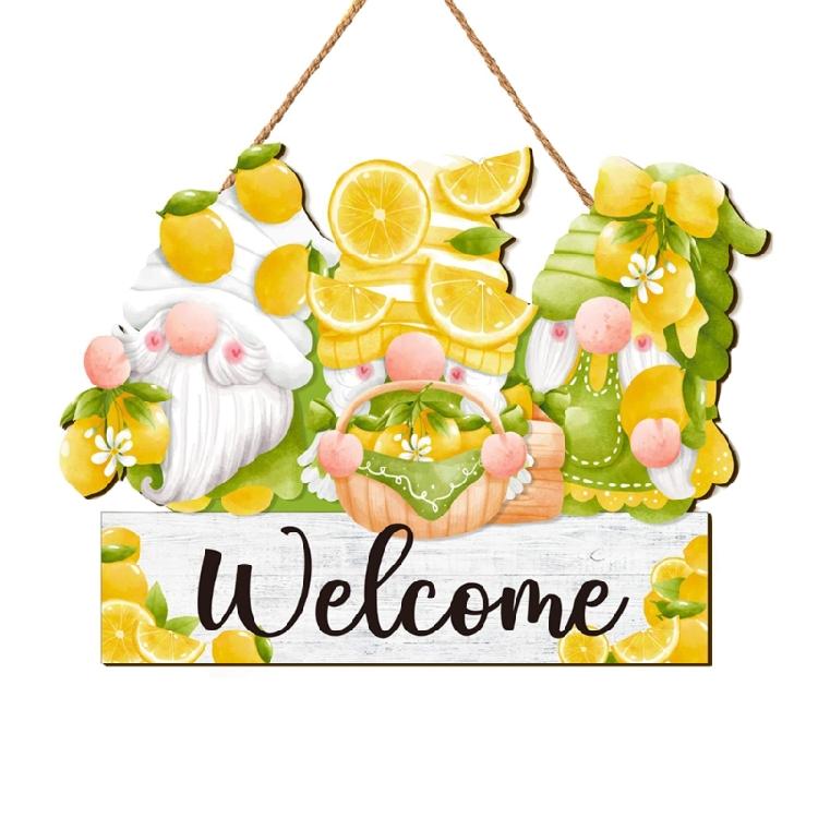 Decorative Welcome Spring Hangings Sign Handmade Woods Door Decorations