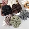 Korean Style Large Scrunchies Solid Color Elastic Hair Bands Women Hair Rope Ties Ponytail Holder Rubber Bands Hair Accessories