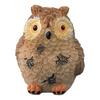 Mini Owl Statue Resin Hand Painted Owl Ornament Miniature Animal Figurine