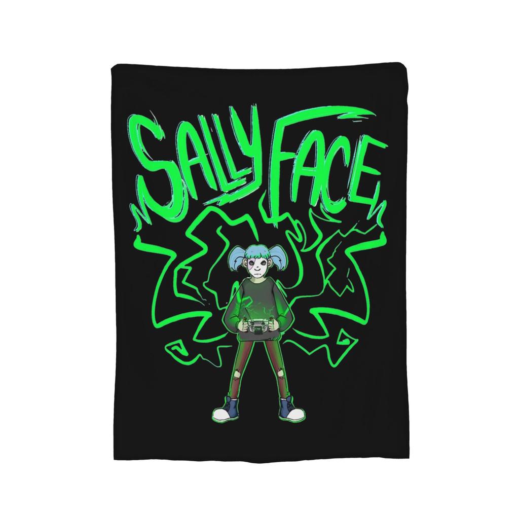 Пледы Sally Face Флисовые Зимние Темные Игровые Многофункциональные Мягкие Пледы для Дома Дивана Покрывала