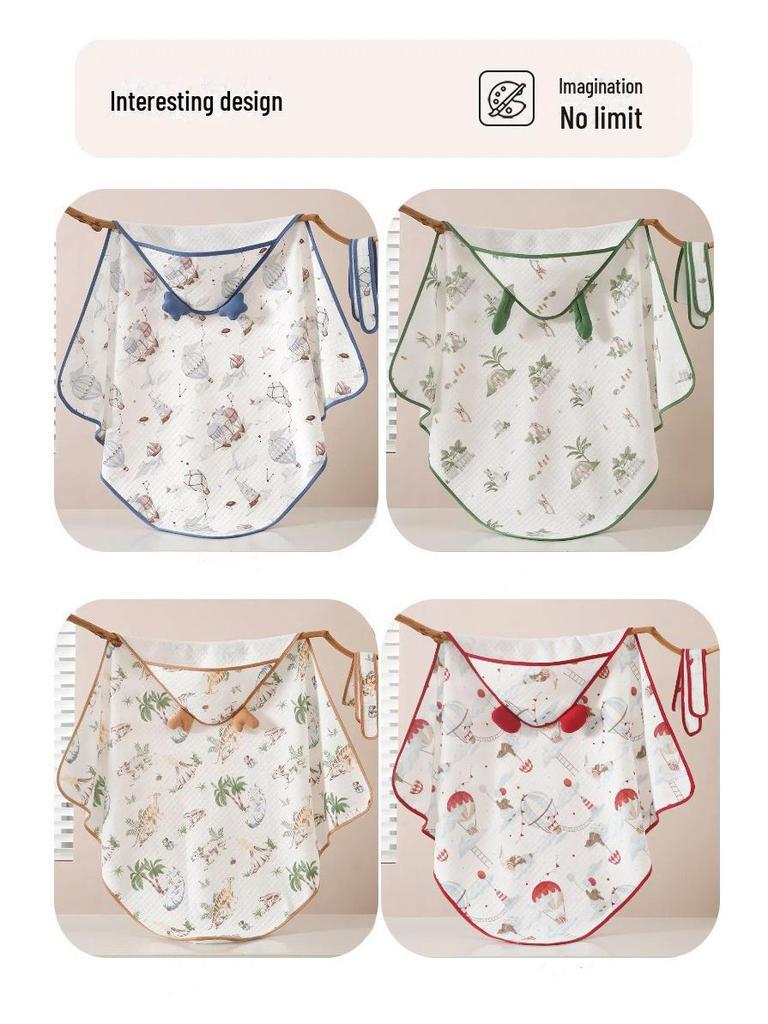 Newborn Pure Cotton Baby Blanket Swaddle - Spring, Autumn, Winter Essentials