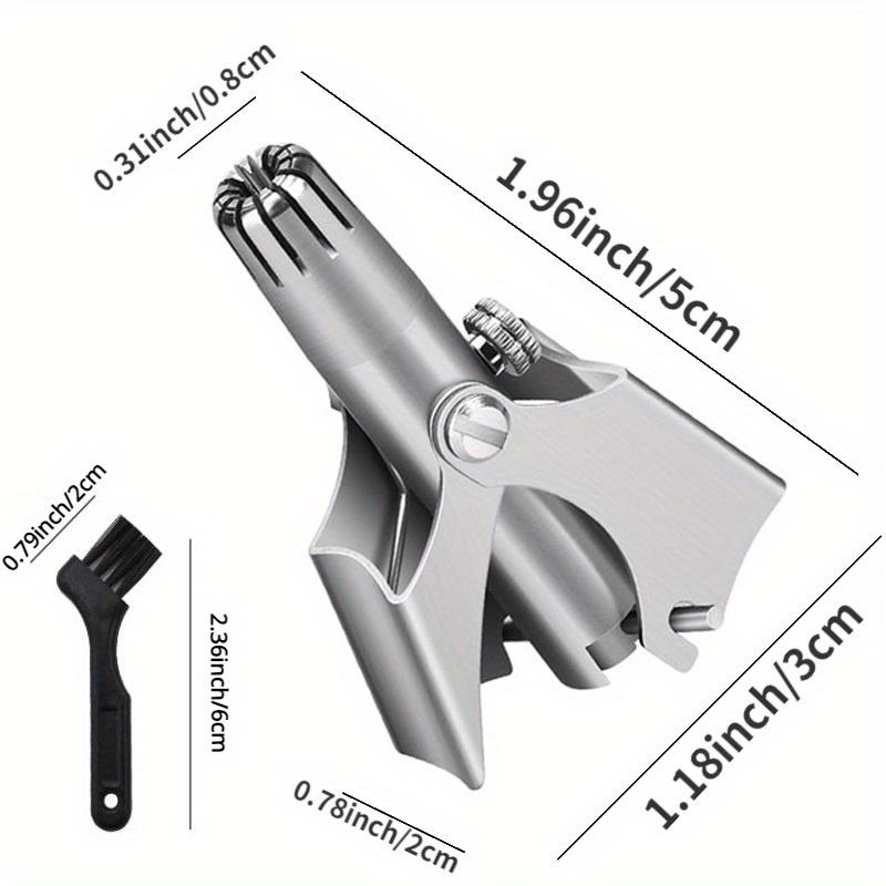 Ручной триммер для носа из нержавеющей стали, мужской триммер для волос в носу, портативная бритва, моющийся триммер для волос в носу и ушах