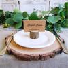 10pcs Kraft Paper Table Place Cards Blank Seating Number Card  Anniversary Celebration