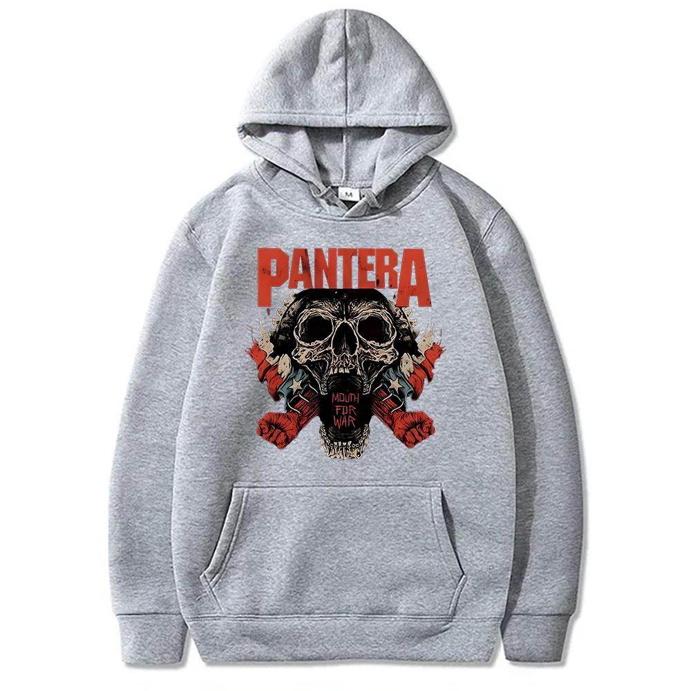 Vintage Pantera Band Rock Hoodies for Women/Men Oversized Sweatshirts High Street Pullovers Graphic Printing Clothing