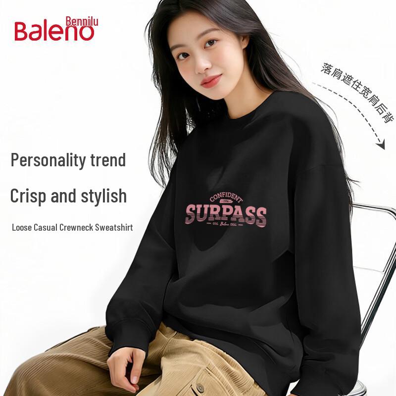 Baleno Women's Crew Neck Pullover Graphic Sweatshirt