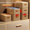 Foldable Clothes Storage Box Large Capacity Breathable Clothing Organizer Drawer Design with Handle Closet Organization Solution