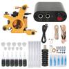 10 Wrap Liner Tattoo Coil Machine Kit Power Supply Tattoo Needles Complete Starter Tattoo Kit