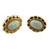 [R1479] - Handmade Gold Opal 'Sissi' Earrings - 10x6 Mm