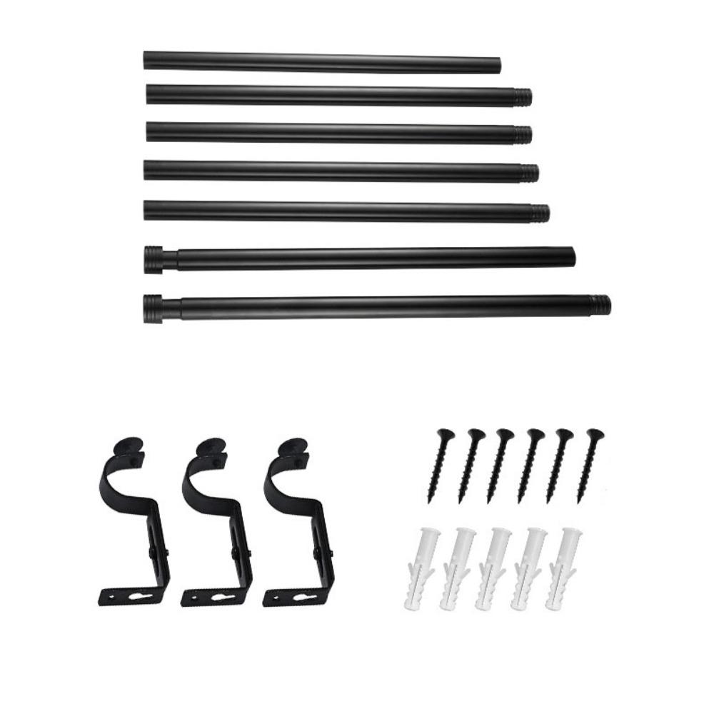 Утолщенный комплект карнизов для штор Регулируемая шторная штанга Телескопическая штанга Минималистский карниз для штор Ванная комната