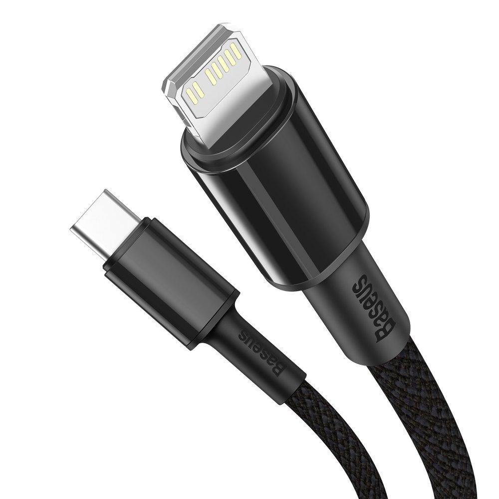Зарядный кабель Baseus Lightning — USB-C PD, 20 Вт, 1 м — высокоскоростная передача данных, черный