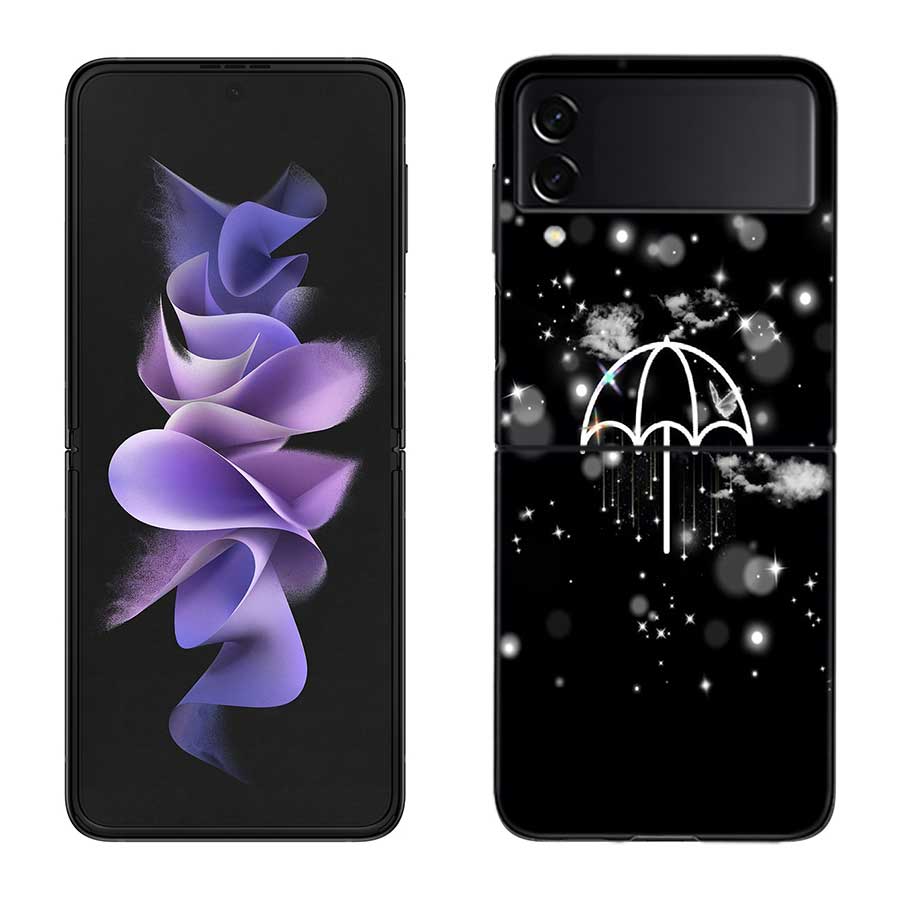 Bring Me The Horizons Phone Case For Samsung Z Flip 7 6 5G Galaxy Z Flip 5 4 3 Black Hard Cell Cover Luxury PC Shell Coque