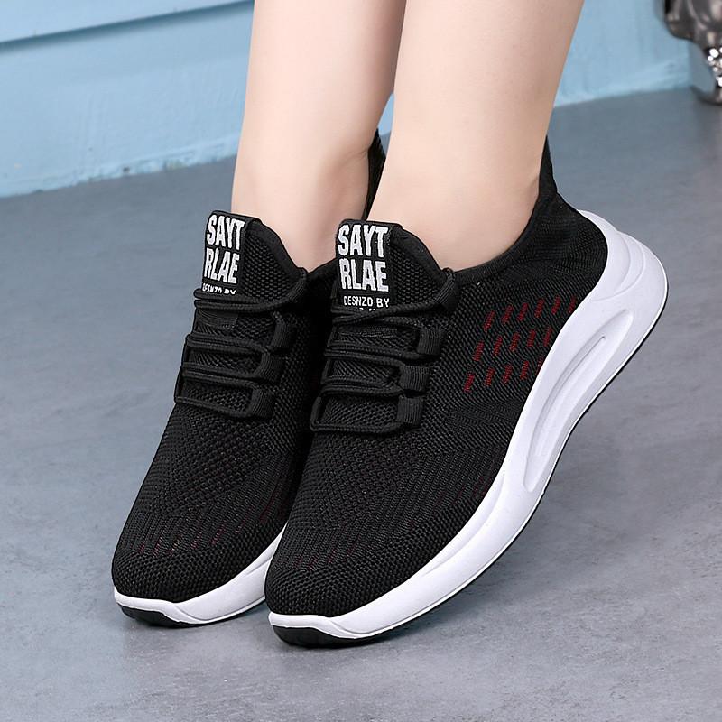 Женская обувь, спортивная обувь, дышащие повседневные туфли с мягкой подошвой, осенние туфли с сетчатой подкладкой, кроссовки для бега для студентов