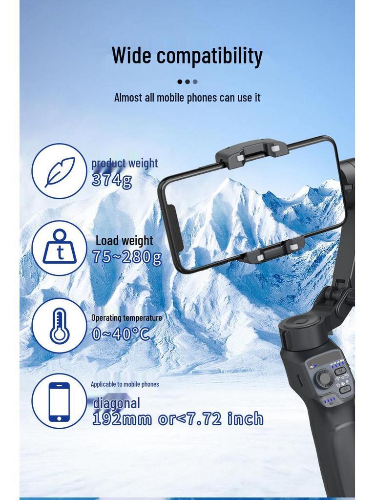 F11 LITE Складной трехосевой стабилизатор с отслеживанием лица на основе ИИ