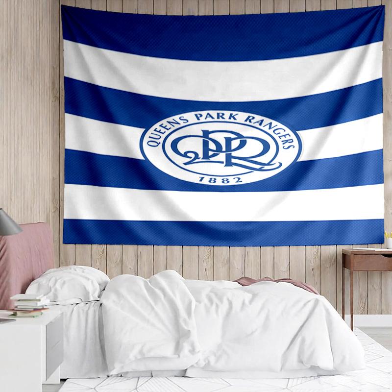 Queens Park Rangers Crest Tapestry, Unique Design Tapestry, Suitable for Bedroom,Livingroom, Playroom,Heartwarming Fan Holiday Gifts