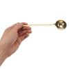 Stainless Steel Coffee Measuring Scoop Gold Long Handle Measuring Tablespoon for Coffee Bean Milk Powder Tea