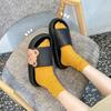 Женские шлепанцы на мягкой подошве, пляжные сандалии на толстой платформе, домашние летние тапочки Eva