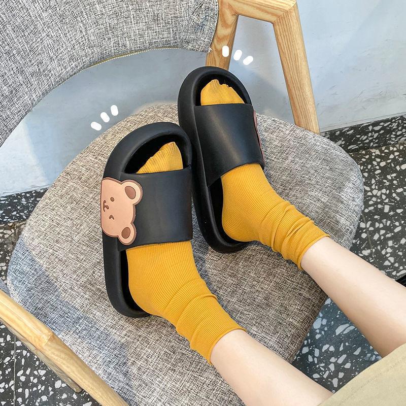 Женские шлепанцы на мягкой подошве, пляжные сандалии на толстой платформе, домашние летние тапочки Eva