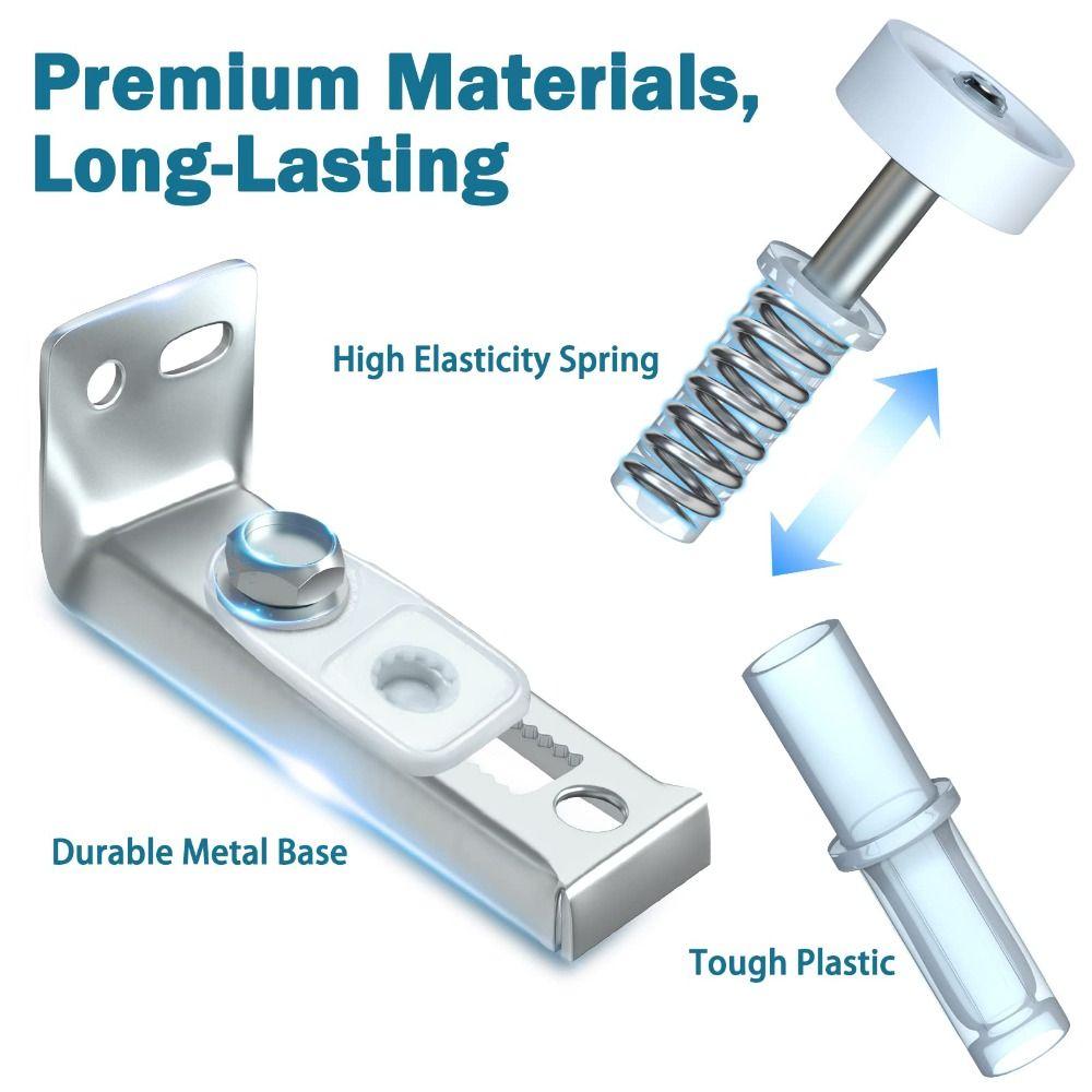 2 Pack Stainless Steel Door Hardware Repair Kit Door Replacement Parts  Garage Doors