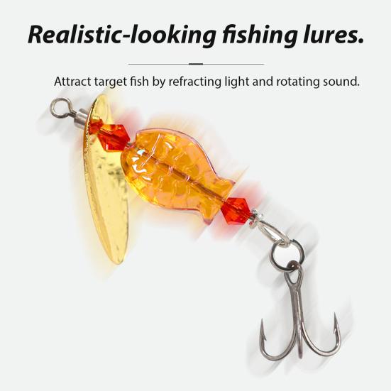 5 шт. Рыболовная блесна спиннербейт с тройными крючками, яркий цвет, компактная, портативная, рыболовные приманки, блесна, спиннербейты, набор