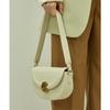 Handbag Niche Half Round Saddle Bag Women's Shoulder Strap Genuine Leather Shoulder Bag Cowhide Straddle Bag