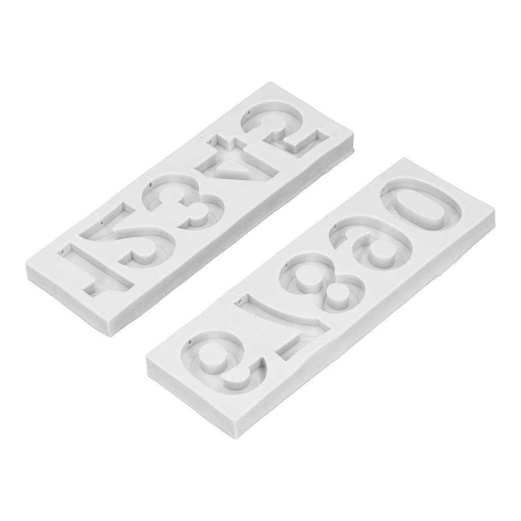 0‑9 Number Candy Mould Silicone Fondant Cupcake Decorating for Cookies Chocolate Candle Making