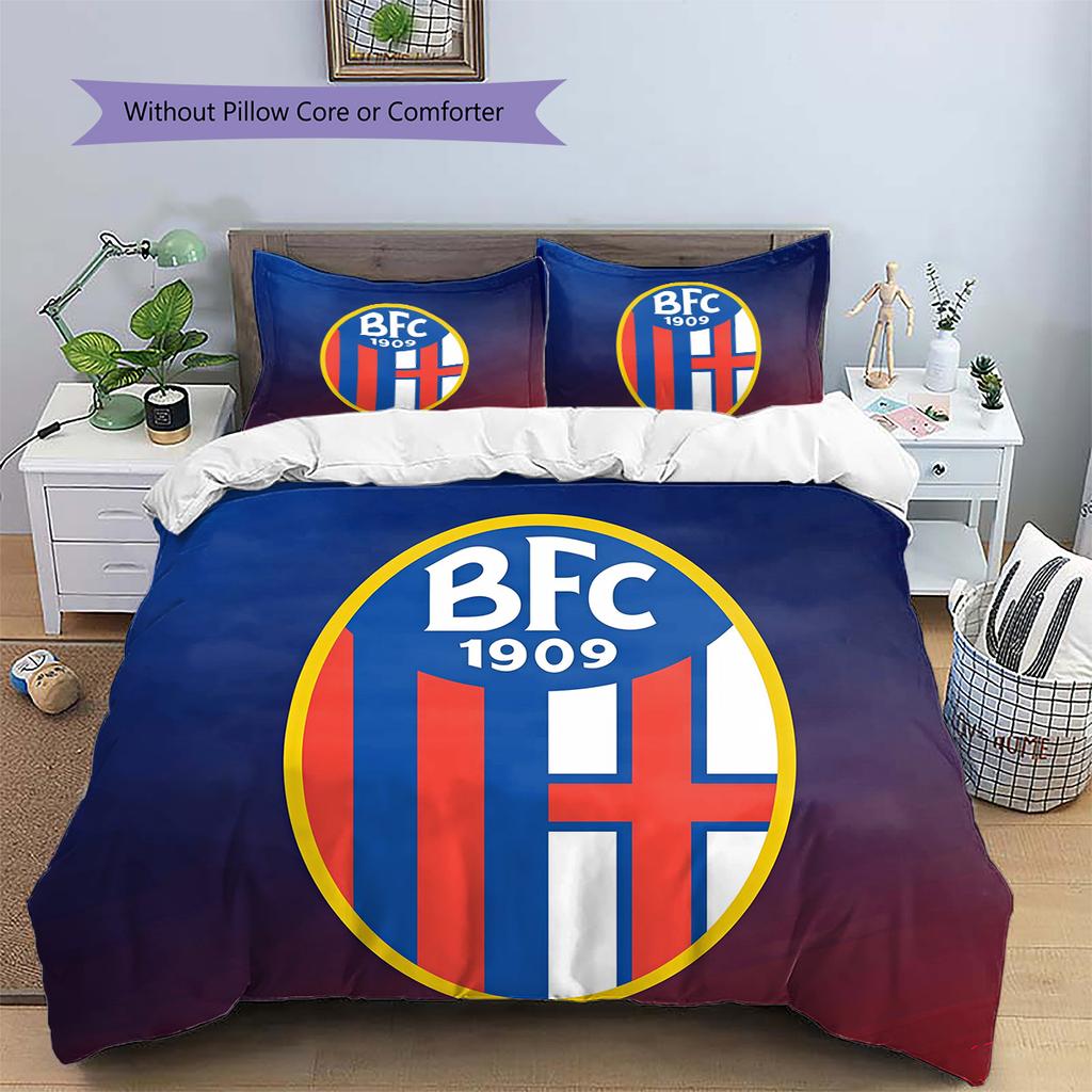 Bologna2 Pattern Bedding Quilt Set Home Decoration Gift (1 * duvet cover + 2 * pillowcase without core)