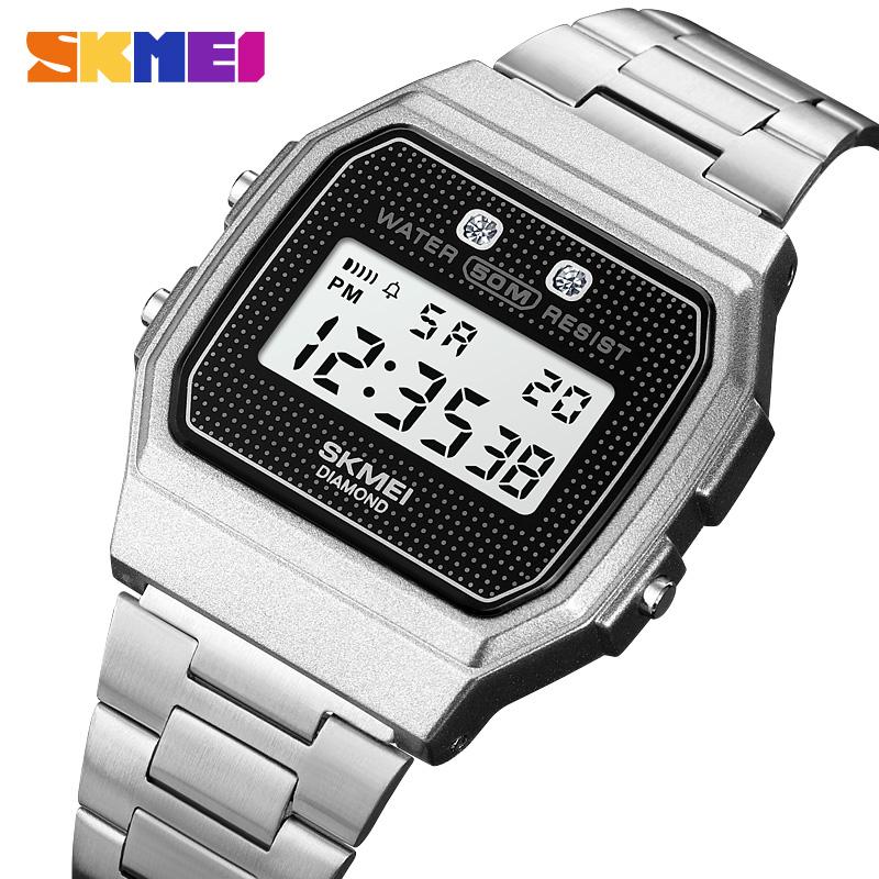 SKMEI 1952 военный Хронограф Дата Неделя Для мужчин Будильник reloj hombre Спортивные часы 5 Бар Водонепроницаемые Цифровые наручные часы