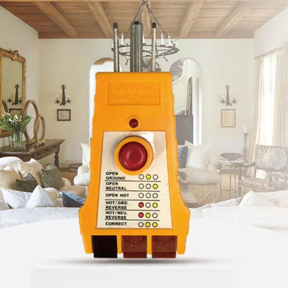 Compact Design Electrical Fault Detector Maintenance Receptacle Plug Analyzer Plug Testing