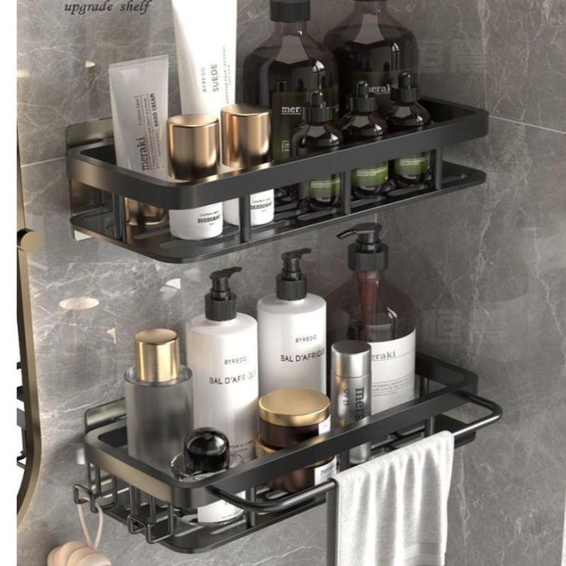 Bathroom Organizer Rack Punch-free Wall Mounted Triangle Storage Rack Corner Shelf Wall Soap Holder