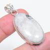 Natural Moonstone Gemstone 925 Sterling Silver Jewelry Pendant 2.01" Z5f18