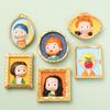 World Famous Painting Refrigerator Magnetic Stickers Cartoon Van Gogh Mona Lisa Photo Message Holder Kitchen Fridge Sticker