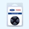 LLX2 4Pcs Car Tire Valve Stems Cap Knurling Style Tire Valve Cap Sticker for Ford Fiesta Ranger Focus Kuga Mustang Mondeo Fusion