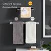 Self-adhesive Towel Holder Rack Wall Mounted Towel Hanger Bathroom Roll Holder Hanging Hook